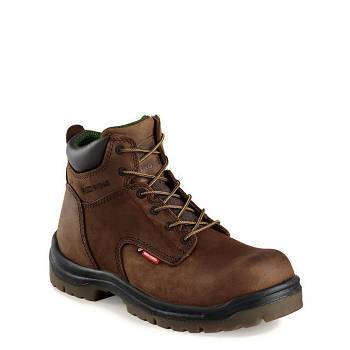 Red Wing Férfi King Toe 6-inch Safety Toe Munkavédelmi Bakancs Sötét Barna